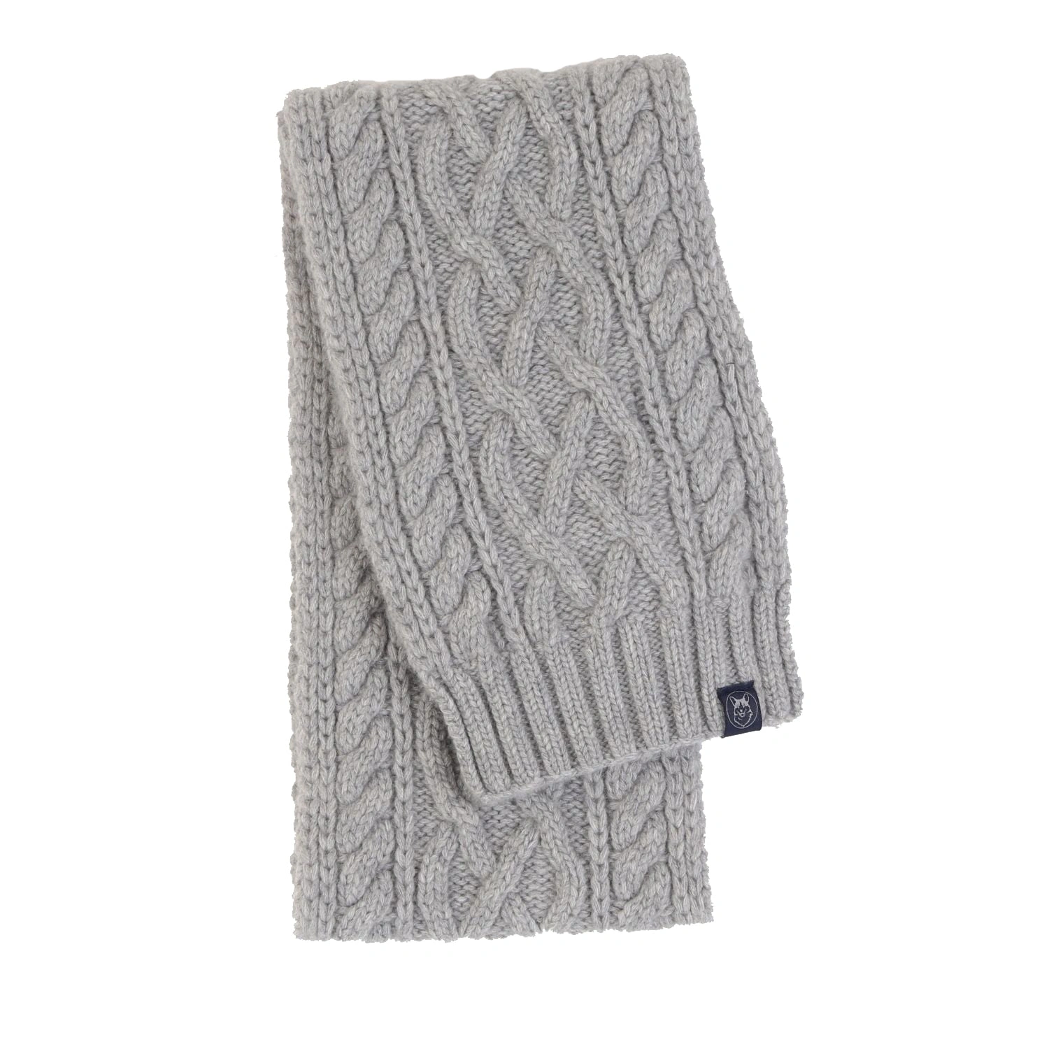 Cozy Cashmere Cross Cable Knit Scarf – Wrap Yourself in Luxury.